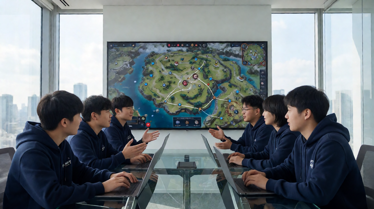 战术竞技类电竞项目，选手在广阔地图上展开生存对抗